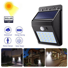 6608 White Solar Wireless Security Motion Sensor LED Night Light for Home Outdoor/Garden Wall. 