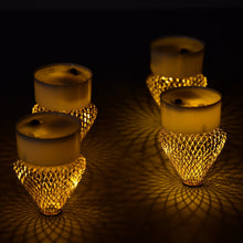 6551 12Pcs Flameless and Smokeless Decorative Candles Acrylic Led Tea Light Candle for Gifting, House, Light for Balcony, Room, Birthday, christmas, Festival, Events Decor Candles (12 Pieces) 