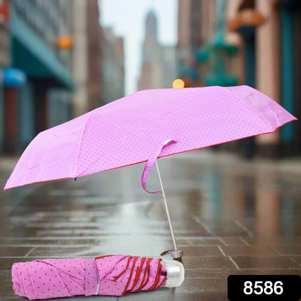 3-Fold Sun & Rain Protective Foldable Umbrella (1 Pc)