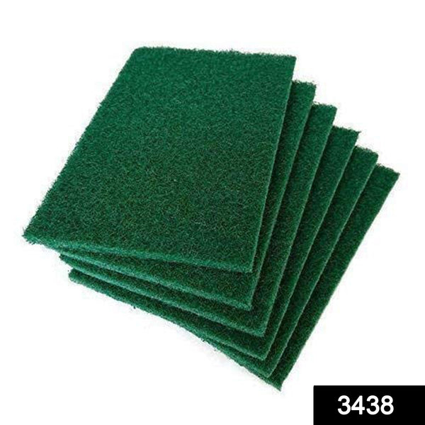 3438 Scrub Sponge Cleaning Pads Aqua Green (Pack Of 6) 