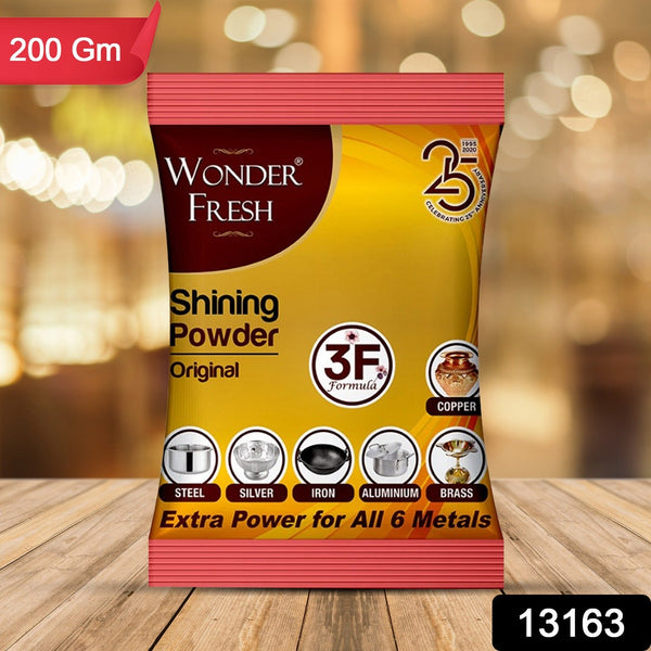 Shining Powder, Cleans and Polishes Copper, Brass, Silver, Aluminum, Iron, and Steel, Removes Tarnish and Oxidation (200 GM)