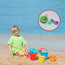 4486 Sand Game Castle Building Plastic Beach Toy Set for Kids Summer Fun Creative Activity Playset& Gardening Tool with Accessories & Bucket-Pack of 6 Pcs 