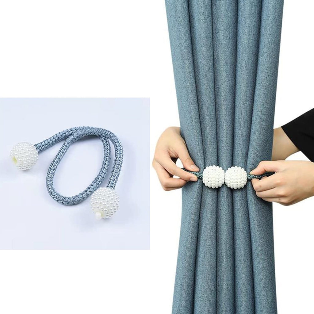 1441A Home Magnetic Curtain Tiebacks, Straps, Buckle, Clips Rope