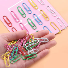 8859 MultiPurpose Assorted Color Coated Paper Clips, Assorted Sizes, Durable & Rustproof, Colored Paper Clips for Paperwork, DIY Work, classify Documents, Bookmark, Snacks Bag Clips, Suitable for Home, School, Office (Approx 28 Pcs)