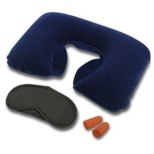 505 -3-in-1 Air Travel Kit with Pillow, Ear Buds & Eye Mask Dexter Store WITH BZ LOGO